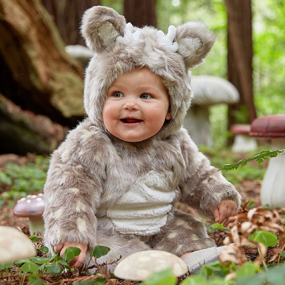 Pottery Barn Baby Deer Woodland Halloween Costume 0-6 Months Old NWT